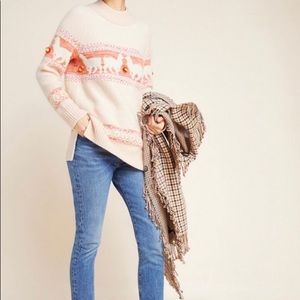 Anthropologie Amee pommed Alpaca Sweater NWT